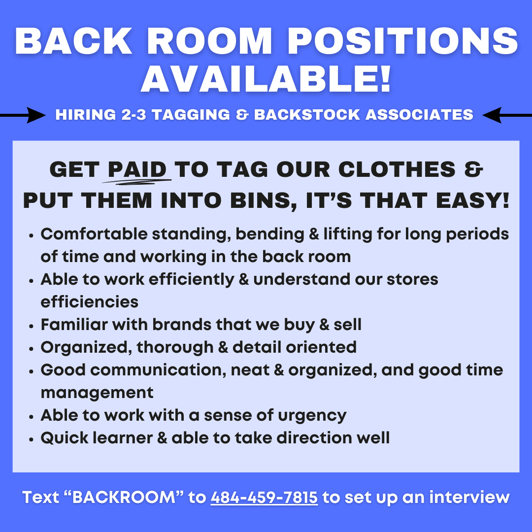 backroom positions